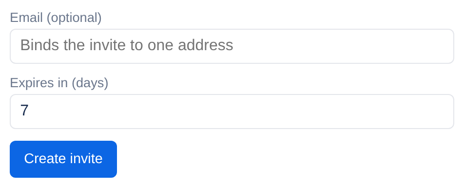 Making an invite link