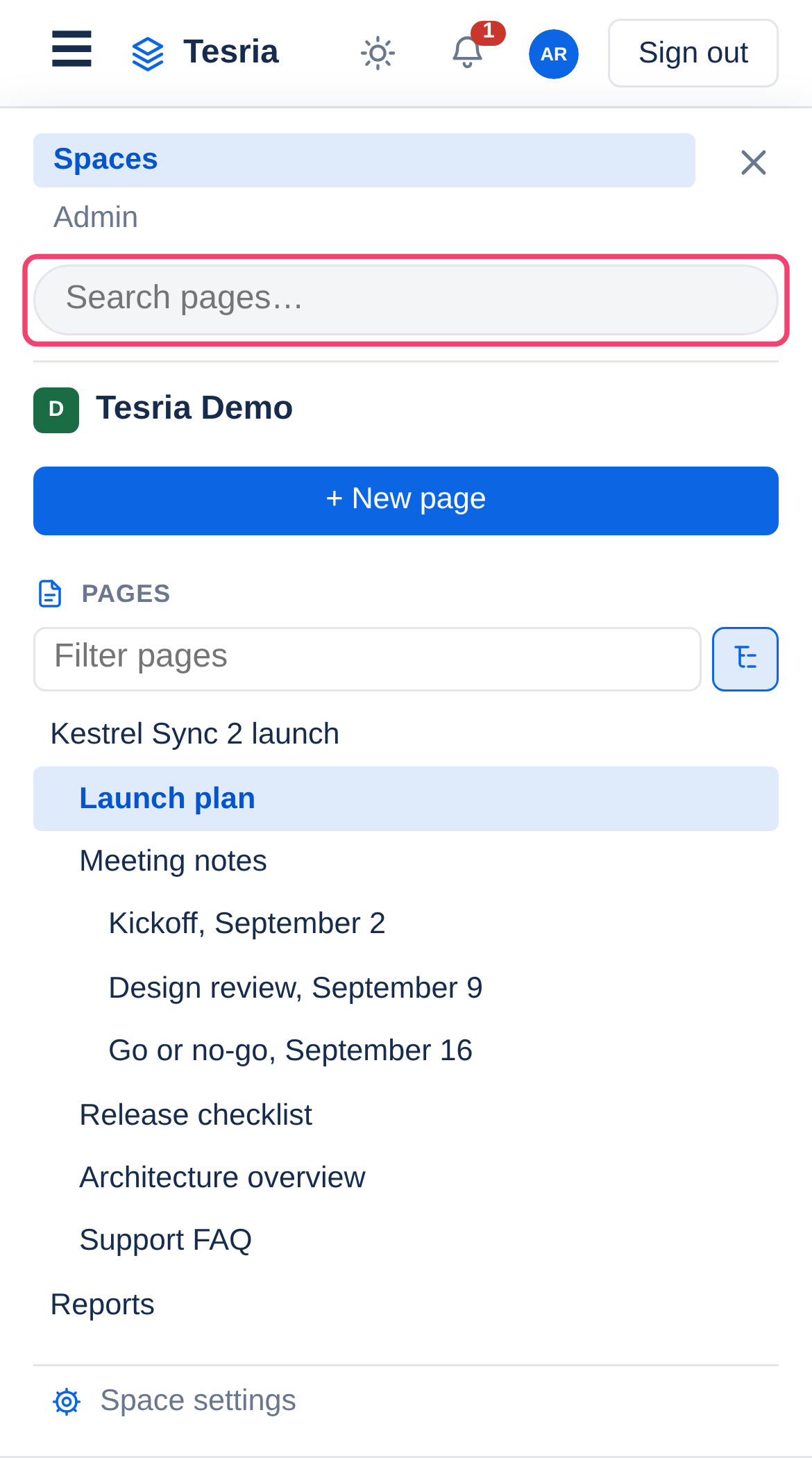 The ☰ menu on a phone