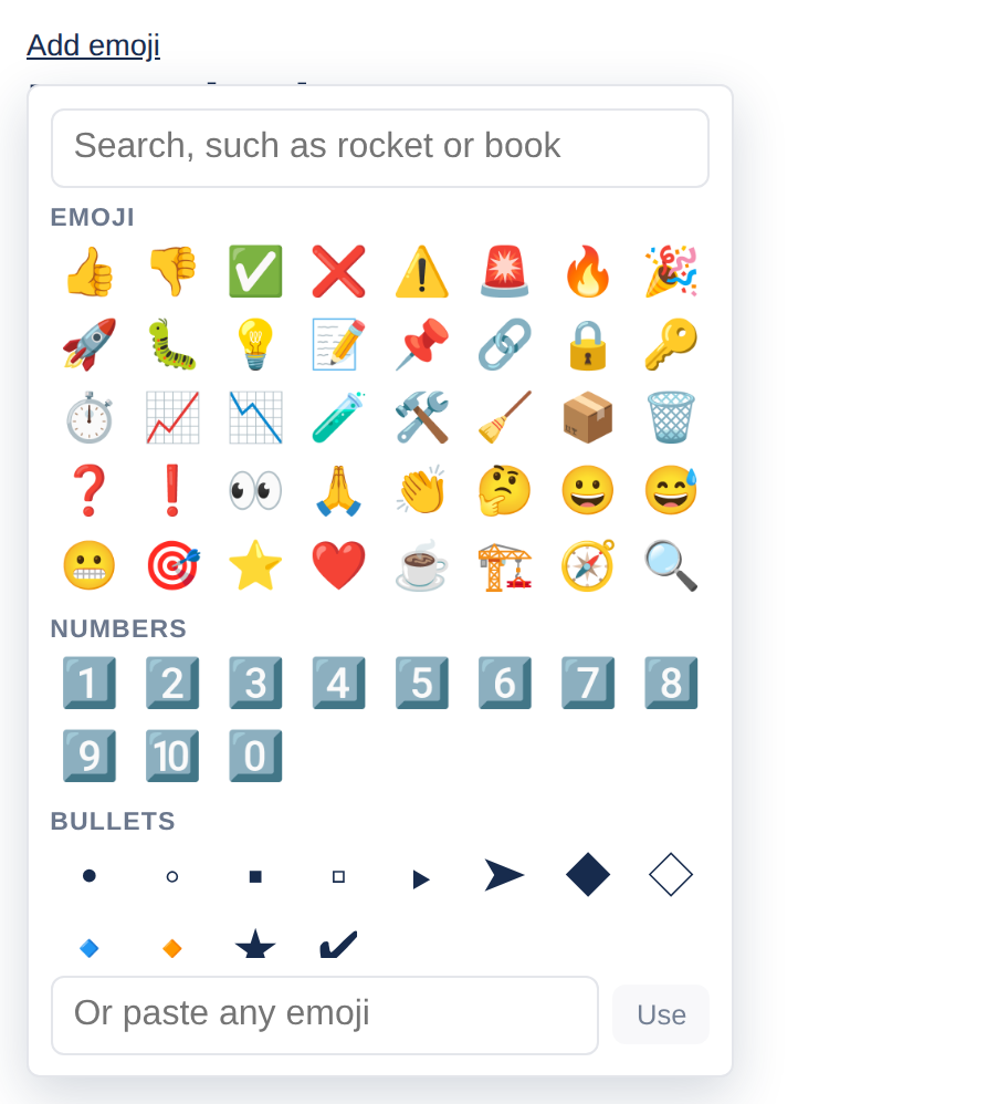 The emoji picker