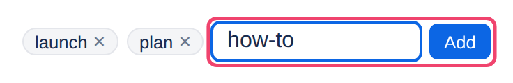 Adding a label under a page’s title