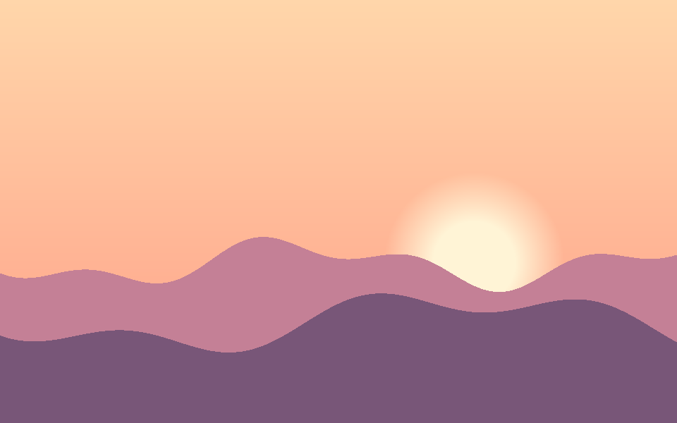 Mountains at dawn